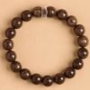 Gold wire sandalwood bracelet natal Buddha twelve zodiac guardian beads agarwood solid wood beads play size