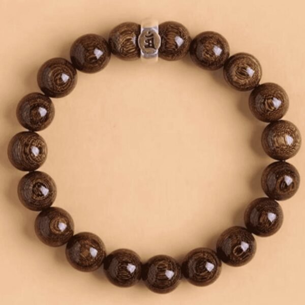 Gold wire sandalwood bracelet natal Buddha twelve zodiac guardian beads agarwood solid wood beads play size