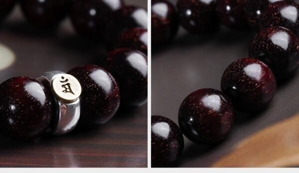 Rosewood bracelets for the twelve zodiac animals and the eight guardian gods, natural sandalwood Buddhist beads for men and women