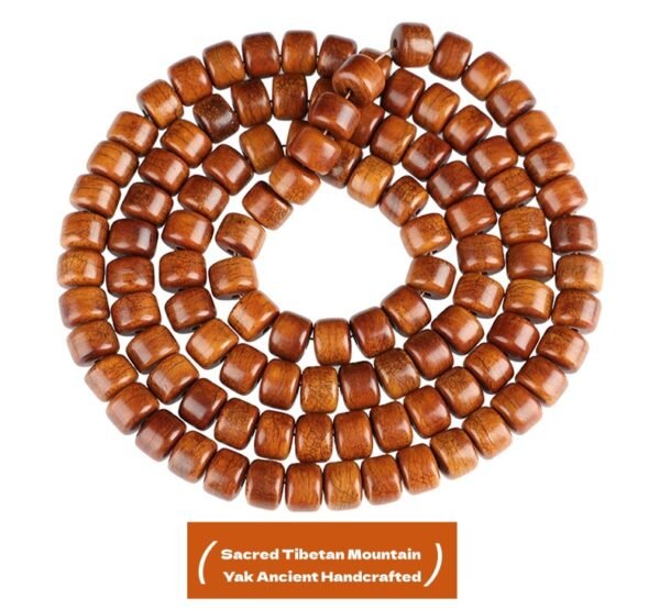 Tibetan yak bone bracelet, multi-strand bone beads, retro barrel bead jewelry, ethnic cultural gift, handmade Tibetan bracelet, spiritual protection jewelry, authentic yak bone beads, Himalayan traditional art, unisex cultural accessory, meditation bracelet, Tibetan craft souvenir, ethical bone jewelry, vintage style bracelet, red and blue accent beads, symbolic pendant design, cultural artifact gift, wearable ethnic art, Tibetan heritage jewelry, hand-strung bone beads, spiritual grounding accessory.