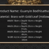 Gold-plated Guanyin statue, bronze Bodhisattva sculpture, Buddhist altar statue, Guanyin Bodhisattva statue, meditation decor, compassion Bodhisattva, handcrafted Buddhist art, gold-plated bronze sculpture, spiritual devotion statue, home temple altar, Asian religious art, anti-tarnish statue, sacred gift idea, traditional Buddhist iconography, serene meditation statue, luxury spiritual decor, enlightenment symbolism, cultural art collection, divine compassion statue, artisan-crafted Bodhisattva.