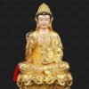Gold-plated Guanyin statue, bronze Bodhisattva sculpture, Buddhist altar statue, Guanyin Bodhisattva statue, meditation decor, compassion Bodhisattva, handcrafted Buddhist art, gold-plated bronze sculpture, spiritual devotion statue, home temple altar, Asian religious art, anti-tarnish statue, sacred gift idea, traditional Buddhist iconography, serene meditation statue, luxury spiritual decor, enlightenment symbolism, cultural art collection, divine compassion statue, artisan-crafted Bodhisattva.
