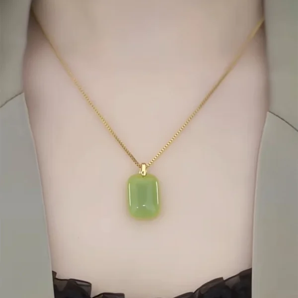 Product Description​ Embrace elegance and positive energy with our ​Titanium Steel "Smooth and Auspicious" Ruyi Plaque Necklace, a piece that harmonizes traditional Chinese symbolism with modern minimalist design. Crafted from premium ​titanium steel, this necklace features a sleek ​Ruyi-shaped plaque pendant​ (approx. 25mm × 15mm) engraved with the phrase "顺心如意" (Smooth and Auspicious), symbolizing good fortune, peace, and the fulfillment of wishes. The ​adjustable 40cm chain with a 5cm extender​ ensures a customizable fit, resting perfectly on the collarbone as a lock-neck chain for versatile styling. With its ​fade-proof, tarnish-resistant, and hypoallergenic​ properties, it maintains its luminous silver-toned finish and offers all-day comfort. Weighing just ​2.8g, it is lightweight yet durable, ideal for daily wear or special occasions. Designed for those who appreciate cultural depth and contemporary aesthetics, this necklace transitions seamlessly from casual to formal attire. Its timeless appeal makes it a meaningful gift for loved ones or a cherished addition to your jewelry collection. Presented in elegant packaging, it reflects the craftsmanship and attention to detail of our brand. ​Key Features: ​Material: Titanium steel (hypoallergenic, nickel-free, fade-proof, tarnish-resistant) ​Design: Ruyi plaque pendant with "顺心如意" engraving; adjustable 40+5cm lock-neck chain ​Dimensions: Chain 40cm + 5cm extender; pendant approx. 25mm × 15mm ​Weight: Approximately 2.8g (lightweight and comfortable) ​Craftsmanship: Electroplating and polishing for a durable, high-shine finish ​Style: Minimalist, cultural, symbolic, and versatile ​Ideal For: Daily wear, gifting, special occasions, or as a staple for minimalist and culturally inspired jewelry enthusiasts.