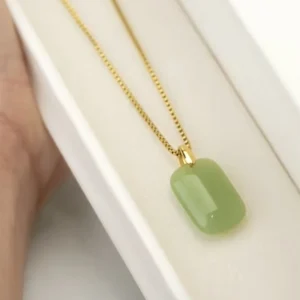 Product Description​ Embrace elegance and positive energy with our ​Titanium Steel "Smooth and Auspicious" Ruyi Plaque Necklace, a piece that harmonizes traditional Chinese symbolism with modern minimalist design. Crafted from premium ​titanium steel, this necklace features a sleek ​Ruyi-shaped plaque pendant​ (approx. 25mm × 15mm) engraved with the phrase "顺心如意" (Smooth and Auspicious), symbolizing good fortune, peace, and the fulfillment of wishes. The ​adjustable 40cm chain with a 5cm extender​ ensures a customizable fit, resting perfectly on the collarbone as a lock-neck chain for versatile styling. With its ​fade-proof, tarnish-resistant, and hypoallergenic​ properties, it maintains its luminous silver-toned finish and offers all-day comfort. Weighing just ​2.8g, it is lightweight yet durable, ideal for daily wear or special occasions. Designed for those who appreciate cultural depth and contemporary aesthetics, this necklace transitions seamlessly from casual to formal attire. Its timeless appeal makes it a meaningful gift for loved ones or a cherished addition to your jewelry collection. Presented in elegant packaging, it reflects the craftsmanship and attention to detail of our brand. ​Key Features: ​Material: Titanium steel (hypoallergenic, nickel-free, fade-proof, tarnish-resistant) ​Design: Ruyi plaque pendant with "顺心如意" engraving; adjustable 40+5cm lock-neck chain ​Dimensions: Chain 40cm + 5cm extender; pendant approx. 25mm × 15mm ​Weight: Approximately 2.8g (lightweight and comfortable) ​Craftsmanship: Electroplating and polishing for a durable, high-shine finish ​Style: Minimalist, cultural, symbolic, and versatile ​Ideal For: Daily wear, gifting, special occasions, or as a staple for minimalist and culturally inspired jewelry enthusiasts.