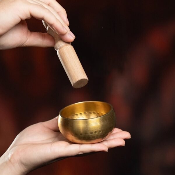Artisanal singing bowl for sound healing and relaxation