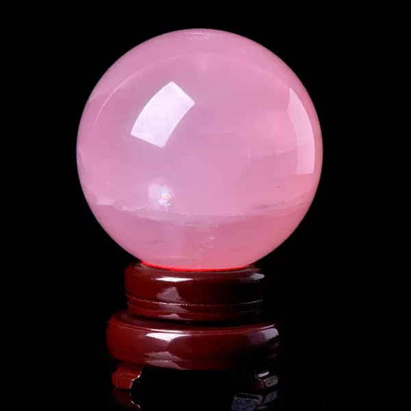 6cm diameter pink crystal ball for home decor