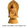 Boxwood Buddha statue, Vairocana Buddha carving, small-leaved boxwood sculpture, handcrafted Buddhist decor, spiritual altar statue, Sakyamuni wood carving, home meditation altar, traditional wood art, enlightenment statue, Buddhist gift idea, carved lotus throne, cosmic wisdom symbol, artisan wood sculpture, religious art collectible, Zen home decor, mindful living accessory, temple-quality statue, ethical craftsmanship, cultural heritage art, spiritual wellness products.