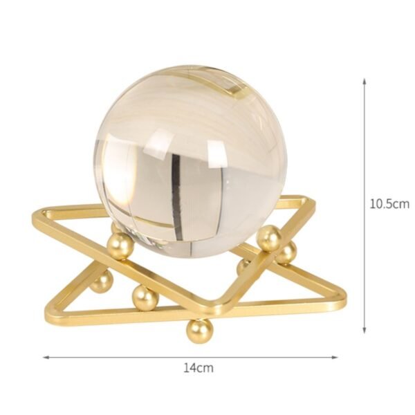 14cm diameter crystal ball for home and office decor