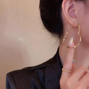 Exaggerated heart earrings, 2025 new jewelry, silver statement earrings, unique drop earrings, avant-garde women's accessories, hypoallergenic sterling silver pins, oversized heart design, minimalist yet bold jewelry, sculptural earrings, fashion-forward drop earrings,小众设计感耳坠, high-quality alloy jewelry, trendy heart-shaped earrings, elegant drape earrings, exclusive design earrings, modern silver-tone accessories, gift for fashion lovers, lightweight drop earrings, special occasion jewelry, contemporary heart jewelry.