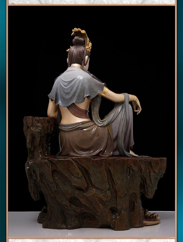 Free & Easy Guanyin statue, pure copper Buddha sculpture, high-temperature colored statue, handcrafted Buddhist decor, Zen meditation ornament, Series 20 collection, 27.4kg copper Guanyin, premium home decor, spiritual centerpiece, Grade A copper art, luxury religious statue, compassionate Bodhisattva, indoor altar decoration, artistic sculpture, traditional craftsmanship, mindfulness decor, gift for practitioners, sustainable materials, cultural art piece, elegant spiritual gift.