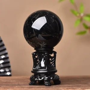 10cm diameter obsidian ball for Feng Shui and home decor