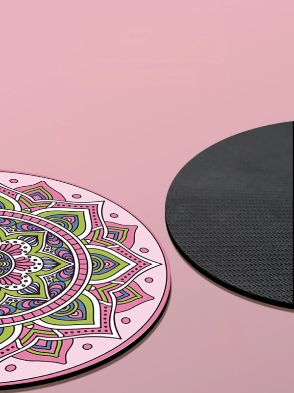 LanFanHua 70cm Meditation Yoga Mat with dual-side non-slip surface