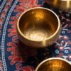 Sound therapy bowl set with hammered texture