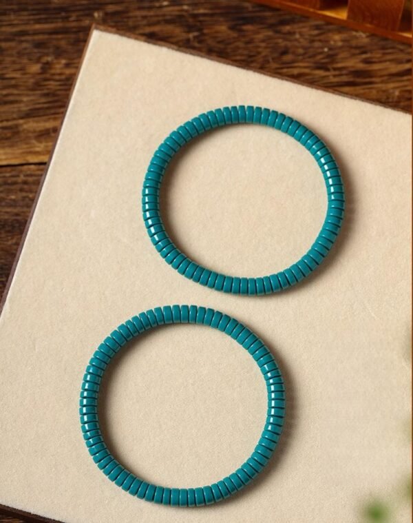 High-porcelain turquoise bracelet, natural turquoise prayer beads, minimalist Buddhist jewelry, 108-bead meditation strand, jade-like turquoise beads, plain turquoise bracelet, spiritual meditation accessory, handmade turquoise beads, calming energy bracelet, sustainable mineral jewelry, Zen meditation beads, unisex spiritual gift, knotting prayer bracelet, ethical turquoise sourcing, luxury minimalist design, mindfulness practice tool, natural stone prayer beads, elegant simplicity bracelet, turquoise healing properties, classic Buddhist accessory.