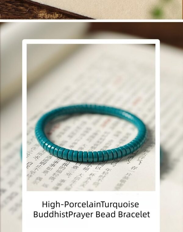 High-porcelain turquoise bracelet, natural turquoise prayer beads, minimalist Buddhist jewelry, 108-bead meditation strand, jade-like turquoise beads, plain turquoise bracelet, spiritual meditation accessory, handmade turquoise beads, calming energy bracelet, sustainable mineral jewelry, Zen meditation beads, unisex spiritual gift, knotting prayer bracelet, ethical turquoise sourcing, luxury minimalist design, mindfulness practice tool, natural stone prayer beads, elegant simplicity bracelet, turquoise healing properties, classic Buddhist accessory.