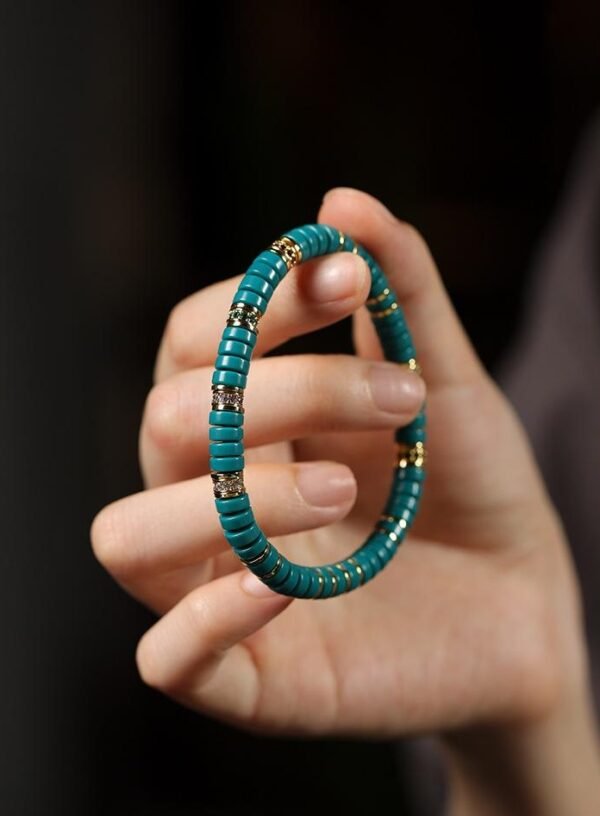 Turquoise prayer bracelet, micro-pave diamond Buddhist beads, colorful diamond meditation bracelet, 108 bead spiritual jewelry, Om Mani Padme Hum bracelet, ethical lab-grown diamonds, handcrafted Buddhist accessory, luxury spiritual gift, adjustable prayer bracelet, calming energy jewelry, mantra charm bracelet, Zen meditation beads, sustainable luxury jewelry, spiritual protection bracelet, turquoise and diamond bracelet, mindfulness practice tool, Buddhist blessing jewelry, high-vibration accessories, gift for mindfulness, sacred number bracelet.