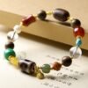 9mm White Chessi agarwood bracelet, multi-gemstone spiritual mala, handcrafted energy balance jewelry, carnelian crystal bracelet, turquoise rock crystal combo, luxury wellness accessory, ethical agarwood sourcing, aromatic therapy beads, holistic healing jewelry, gold-accented gemstone design, meditation alignment bracelet, symbolic charm jewelry, daily mindfulness accessory, artisan crafted mala, cultural spiritual gift, natural fragrance beads, eco-friendly materials, versatile stacking bracelet, premium prayer beads, aura cleansing jewelry.Temple consecration, house blessing, feng shui remedies, house pacification ceremonies, monk blessings, protective amulets, peace talismans, safety and peace assurance, wealth-invoking ceremonies, wealth deity statues, wealth-gathering formations, consecrated pi xiu (mythical creature), prayers and blessings, making vows, cultivating merit, peace and safety, imbuing objects with spiritual energy, infusing positive energy through sutra recitation, blessings, chanting mantras and dharani, liberation of deceased spirits, rebirth in the Pure Land, accumulating merit, nurturing compassion, devotional repentance, eliminating karmic obstacles, Buddha, Dharma, Sangha, portable guardian objects, peace-ensuring talismans, warding off evil spirits, neutralizing negative energies, averting disasters, deflecting misfortunes, Taiji and Bagua symbols. Buddhas: Dipamkara Buddha, Shakyamuni Buddha, Maitreya Buddha, Amitabha Buddha, Medicine Buddha, Akshobhya Buddha, Ratnasambhava Buddha, Amoghasiddhi Buddha, Five Dhyani Buddhas, Prabhutaratna Buddha. Bodhisattvas: Avalokiteshvara Bodhisattva, Manjushri Bodhisattva, Samantabhadra Bodhisattva, Ksitigarbha Bodhisattva, Mahasthamaprapta Bodhisattva, Guanyin, Wenshu, Puxian, Dizang, Maitreya, Akashagarbha, Vajrapani, Sarvanivarana-Vishkambhin.