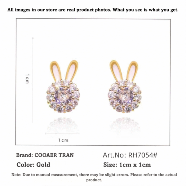 Lucky rabbit earrings, copper alloy jewelry, light luxury earrings, versatile fashion accessories, hypoallergenic earrings for women, symbolic animal earrings, minimalist elegant earrings, rhodium plated earrings, lightweight everyday earrings, gift for her, trendy animal motif, affordable luxury jewelry, sensitive ears safe, layered earring style, prosperity symbolism, fashion statement earrings, durable coated jewelry, office to evening wear, cultural symbolism earrings, rabbit-themed accessories.