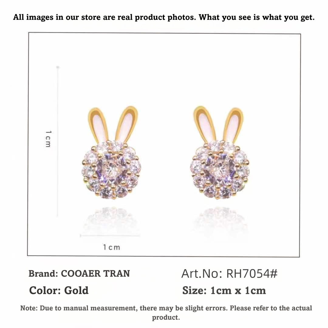 Lucky rabbit earrings, copper alloy jewelry, light luxury earrings, versatile fashion accessories, hypoallergenic earrings for women, symbolic animal earrings, minimalist elegant earrings, rhodium plated earrings, lightweight everyday earrings, gift for her, trendy animal motif, affordable luxury jewelry, sensitive ears safe, layered earring style, prosperity symbolism, fashion statement earrings, durable coated jewelry, office to evening wear, cultural symbolism earrings, rabbit-themed accessories.