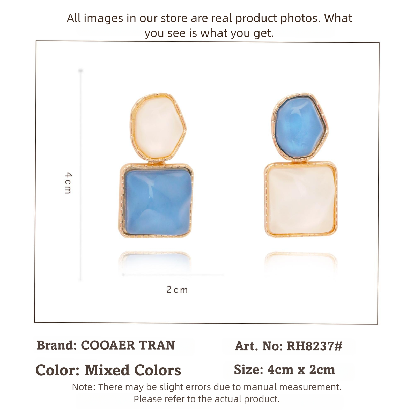 Copper alloy earrings, Mirror Kite earrings, light luxury fashion earrings, fresh design earrings, geometric earrings, delicate ear accessories, hypoallergenic earrings, modern minimalist jewelry, blue and beige earrings, statement earrings, versatile ear pieces, gift for her, everyday elegant earrings, sophisticated ear design, artistic inspiration earrings, secure clutch earrings, lightweight earrings, fashion-forward accessories, refined elegance earrings, unique geometric earrings.