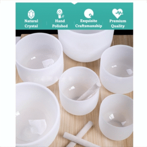 Professional crystal singing bowls, tuned singing bowls for yoga, sound healing bowls, meditation singing bowls, chakra alignment tools, handcrafted crystal bowls, music therapy instruments, stress relief bowls, premium sound therapy, yoga music tools, vibrational healing, white crystal bowls, holistic wellness products, spiritual healing tools, accurate pitch bowls, mindfulness accessories, sound bath bowls, energy healing, therapeutic music instruments, professional meditation equipment.