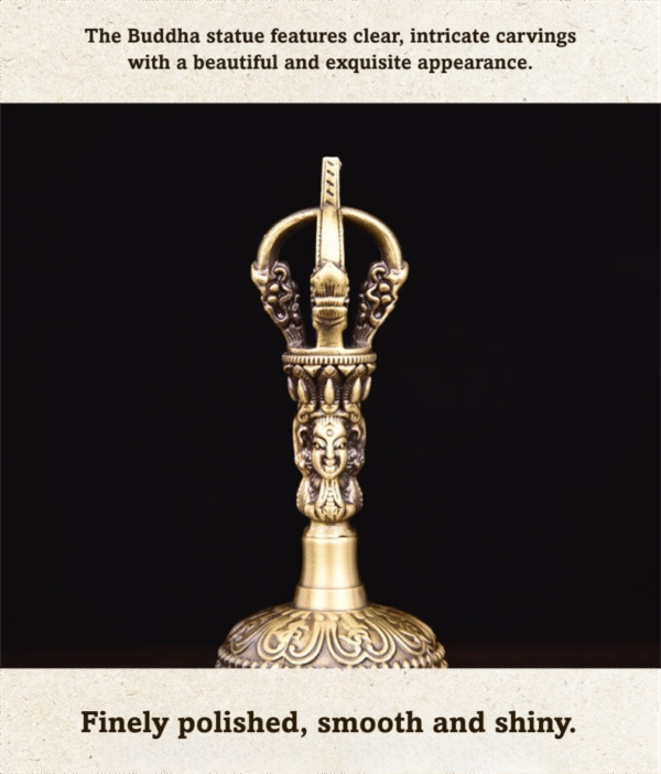Handcrafted ritual bell for Buddhist ceremonies