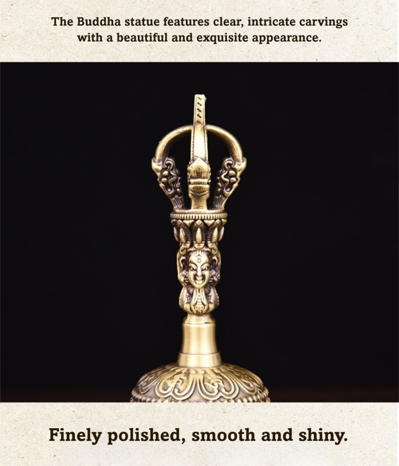 Handcrafted ritual bell for Buddhist ceremonies
