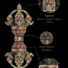 Tibetan ritual instrument made from brass and copper