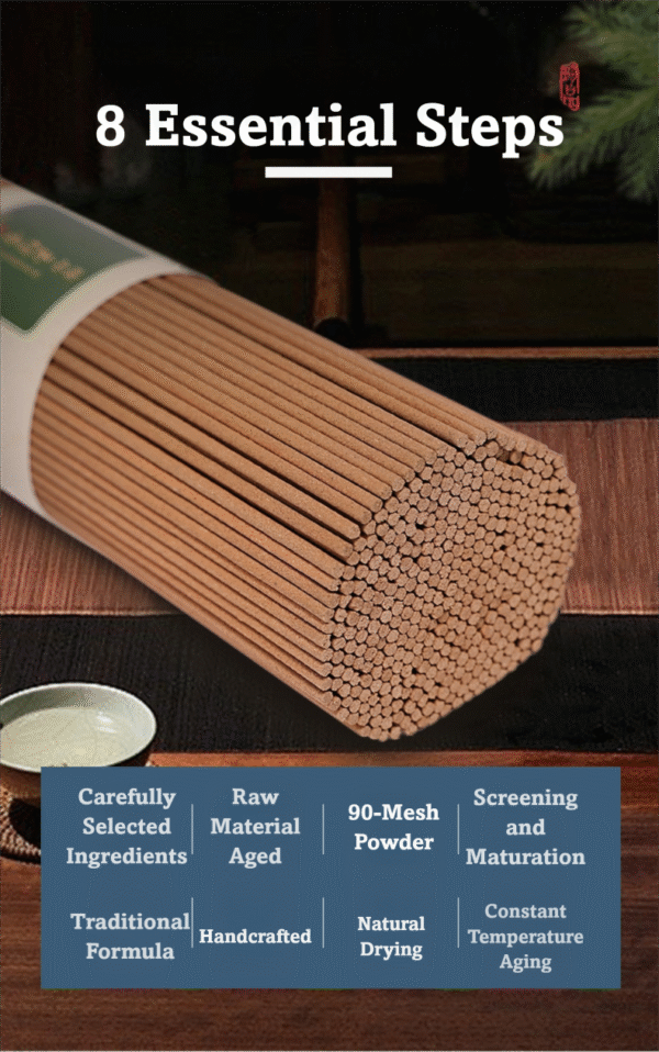 Premium Jade Sandalwood Incense 200g with golden lotus holder