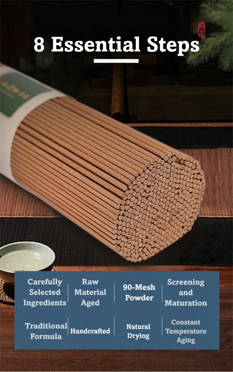 Premium Jade Sandalwood Incense 200g with golden lotus holder