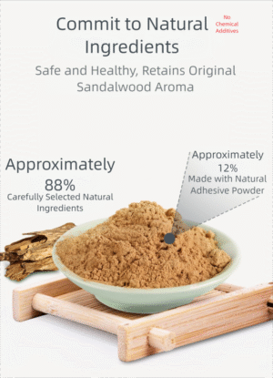 Incense set with traditional packaging and lotus base