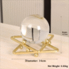 Feng Shui fortune bringer with white crystal and gold accents