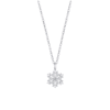 Winter snowflake necklace, titanium steel collarbone chain, cubic zirconia pendant, light luxury jewelry for women, hypoallergenic necklace, adjustable chain necklace, white gold electroplated jewelry, minimalist winter accessory, holiday gift idea, JUSONG KLEIN brand, sustainable fashion, artisan crafted, versatile daily wear, symbolic snowflake design, affordable luxury, elegant gift for her, modern minimalist style, seasonal jewelry, positive energy accessory, cultural inspired design.