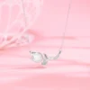 Titanium steel tulip necklace, women's floral collarbone chain, light luxury jewelry, sparkling accent pendant, hypoallergenic necklace, adjustable chain necklace, 2.5cm floral pendant, elegant gift for her, versatile daily necklace, nature-inspired jewelry, affordable luxury accessory, minimalist floral design, sustainable materials, bohemian chic style, holistic wellness accessory, cultural inspired design, artisan crafted, positive energy jewelry, unique niche jewelry, modern femininity.