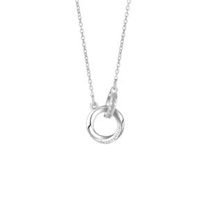 Titanium steel Mobius ring necklace, minimalist collarbone chain, light luxury jewelry, eternal love symbol necklace, eagle detail accessory, hypoallergenic titanium necklace, adjustable length chain, tarnish-resistant necklace, romantic gift idea, modern minimalist design, artisan craftsmanship, everyday elegance necklace, symbolic jewelry for women, affordable luxury accessory, sleek silver necklace, versatile layering piece, meaningful gift for her, sustainable materials, night-out accessory, emotional connection jewelry.