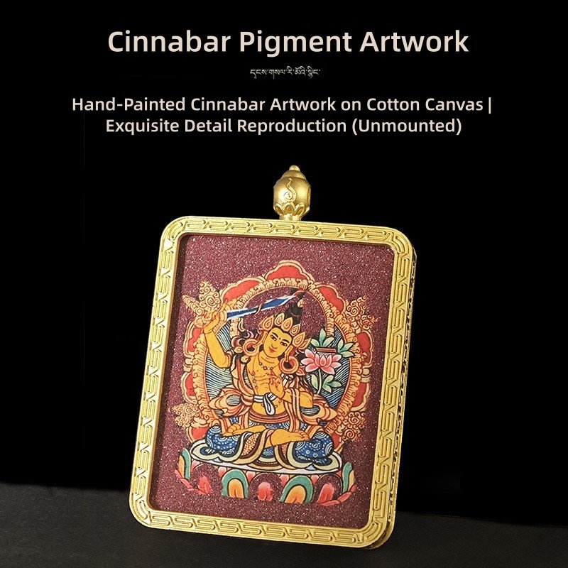 Hand-painted cinnabar Thangka, zodiac Buddha pendant, Samantabhadra Bodhisattva art, Manjushri Bodhisattva Thangka, Eight Guardians birth year protection, alloy Gau amulet box, Tibetan Buddhist jewelry, personalized zodiac gift, spiritual protection pendant, cinnabar pigment artwork, traditional Gau pendant, meditation accessory, Buddhist deity collection, cultural relic jewelry, portable altar pendant, mantra storage box, ethical spiritual product, Himalayan craft gift, zodiac deity pairing, ritual artifact set.