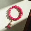 Chinese Style Cat Paw Bracelet with Lotus Bead and Decorative Accents