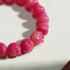 Pink Bodhi Beads with Lucky Cat Symbol and Lotus Charm
